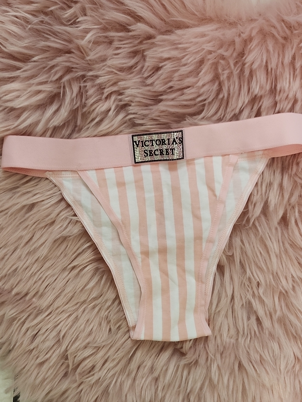 Brand New Victoria's Secret BLING LOGO FRENCH CUT BIKINI-XS